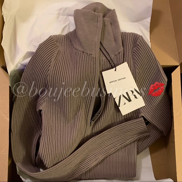 ZARA BNWT Knit Jumpsuit - Picture 8 of 10